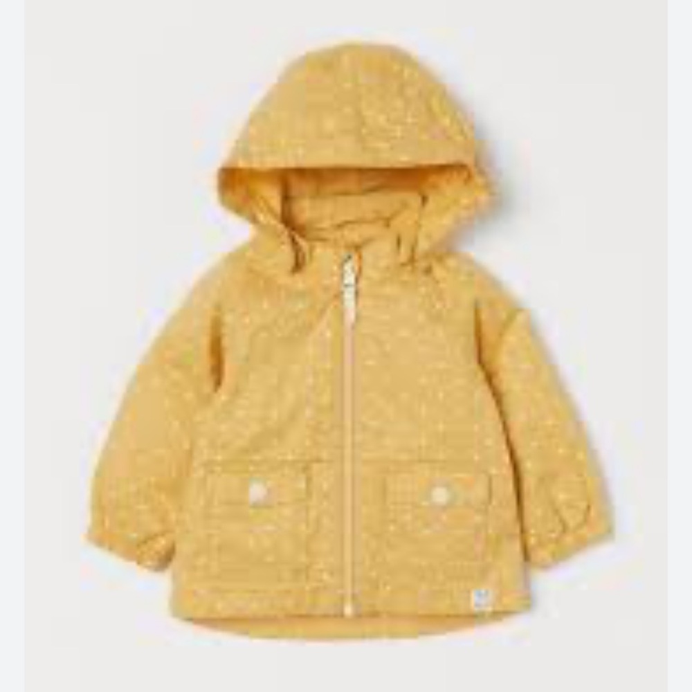 H&M Yellow Polka Dot Kids Raincoat